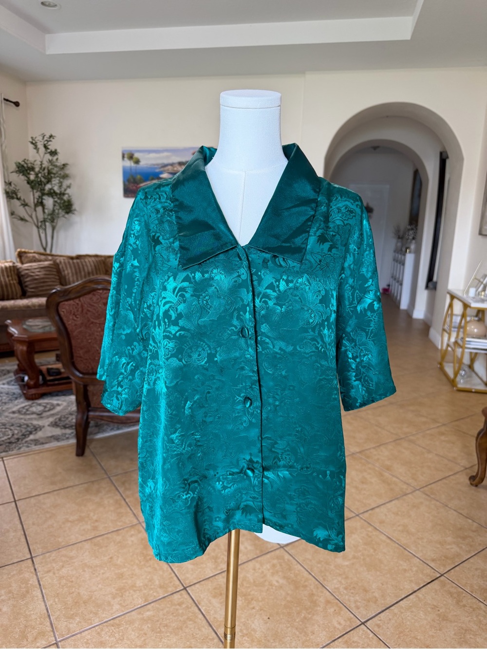Vintage Gold Tag Victoria’s Secret button up